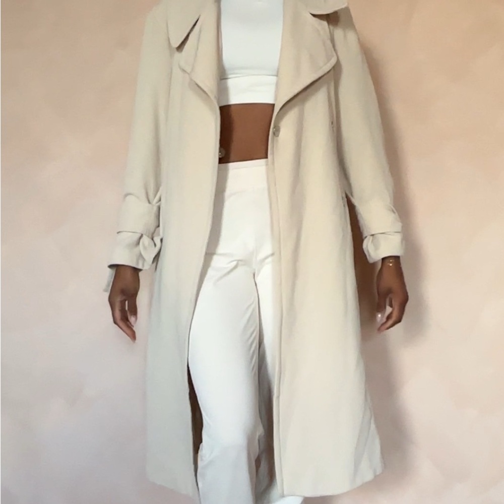 Stylish Asos Cream Trench Coat